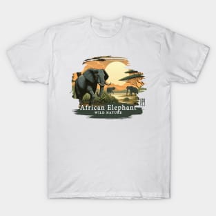 African Elephant - WILD NATURE - ELEPHANT -12 T-Shirt